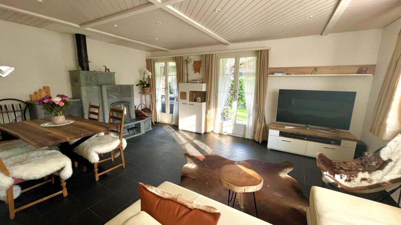 The Swiss Paradise 2 Apartment With Garden, Whirlpool, And Mountain Panorama Wirzweli Bagian luar foto