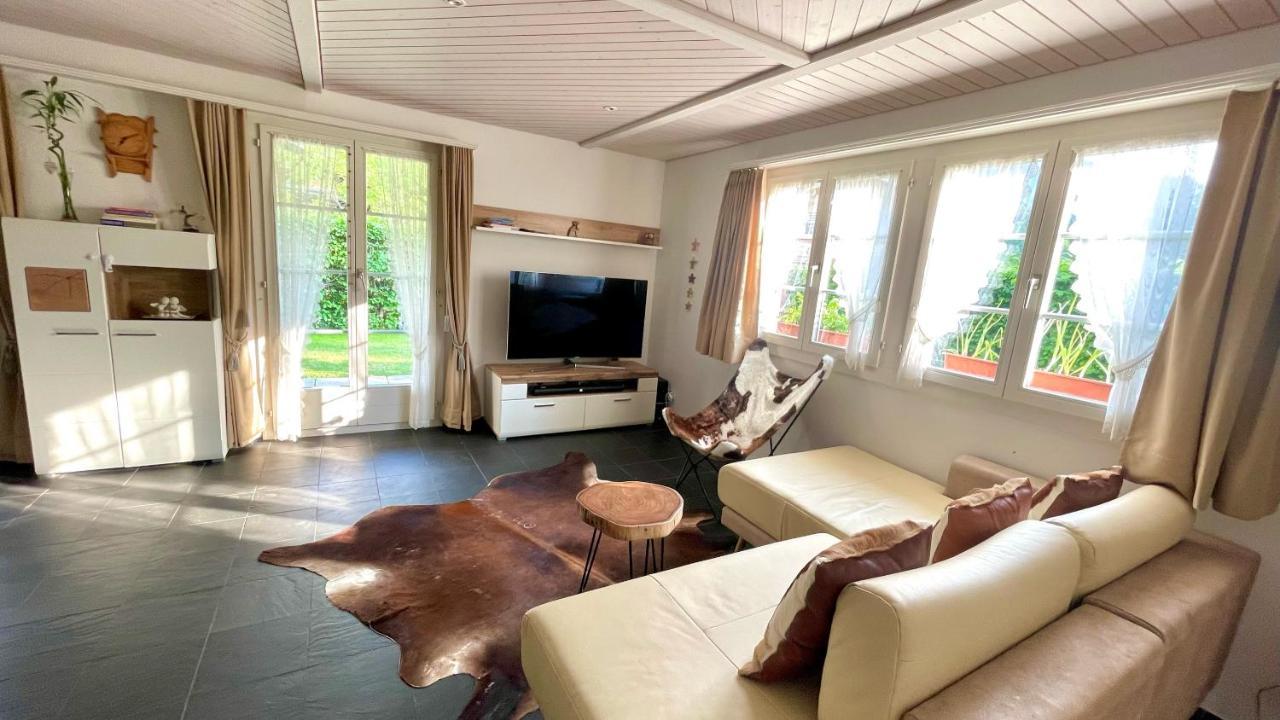 The Swiss Paradise 2 Apartment With Garden, Whirlpool, And Mountain Panorama Wirzweli Bagian luar foto